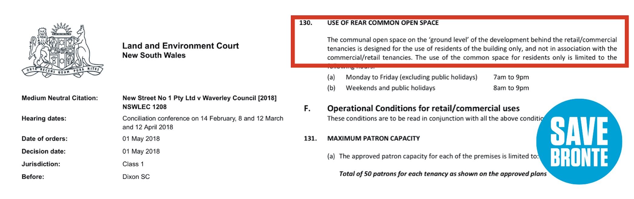 L&E Court podium ruling 130 2018